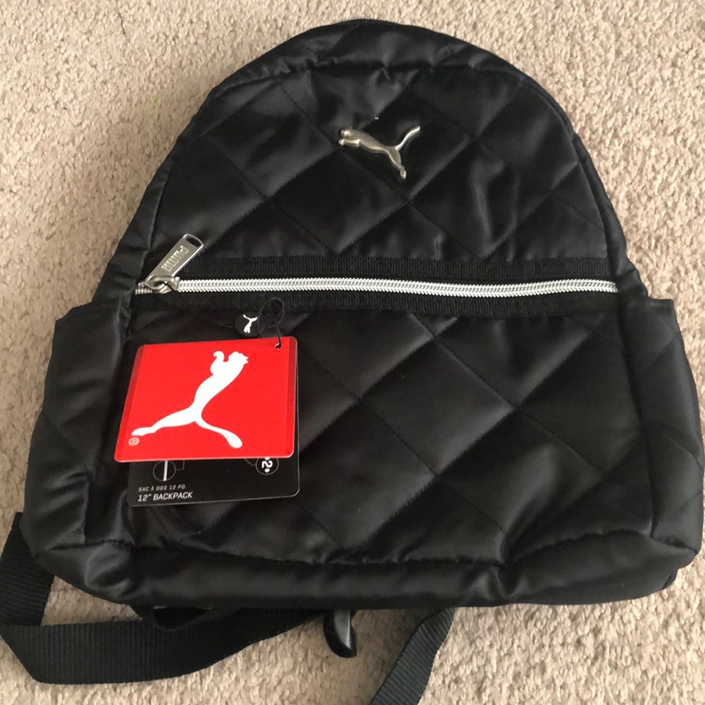 Puma black mini backpack
